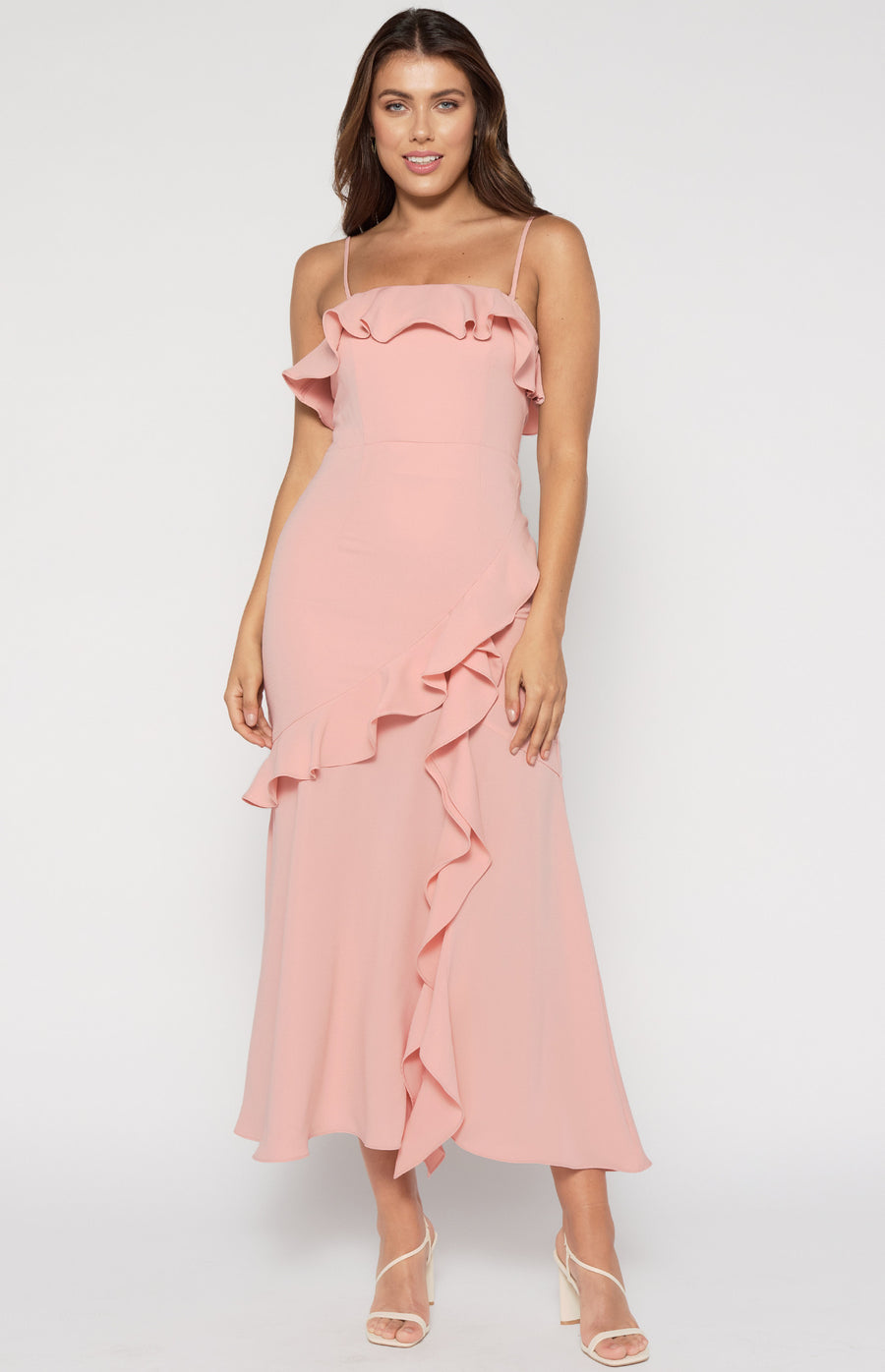 Cascade Frill Dress