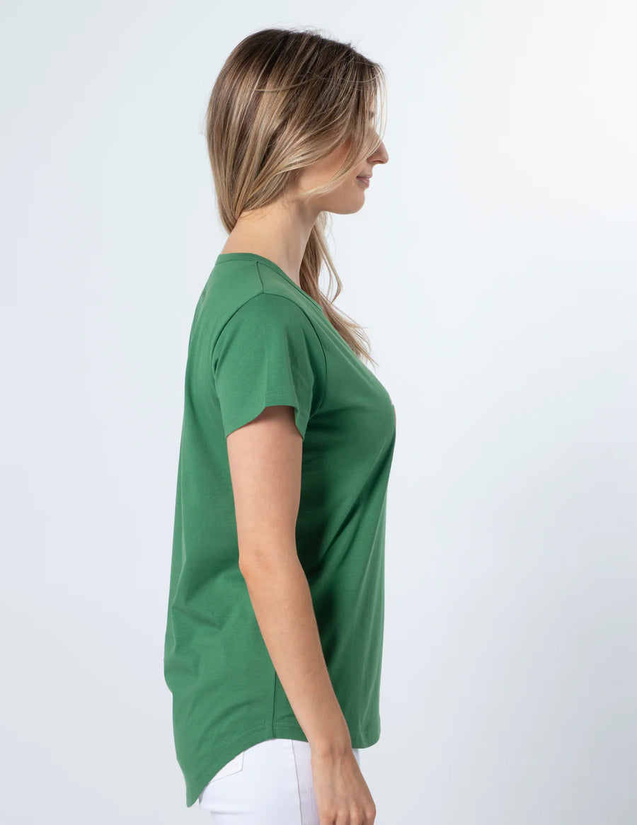 Vintage Floral Tee - Green