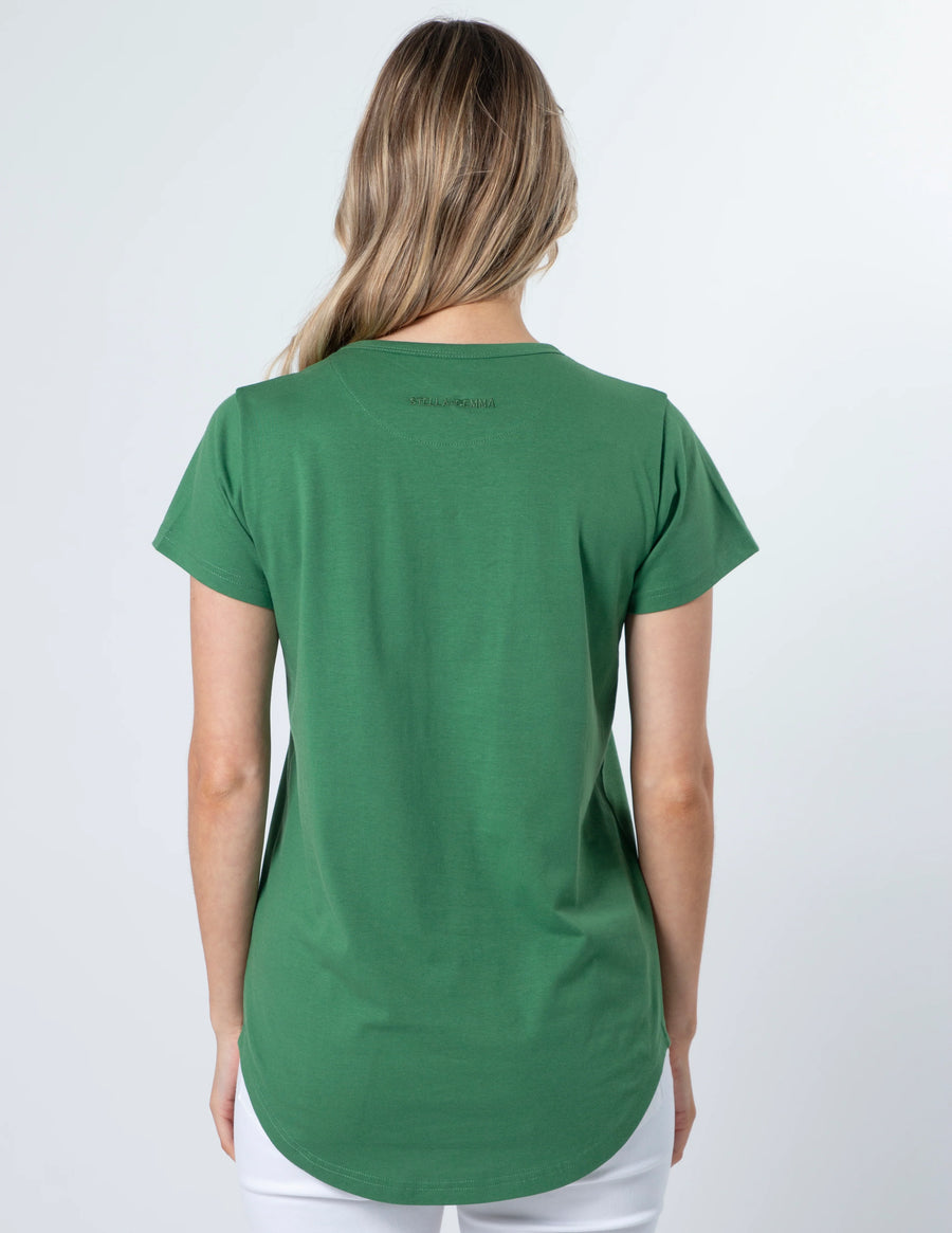 Vintage Floral Tee - Green