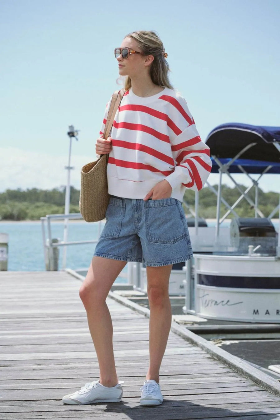 Relaxed Front Pocket Tab Short