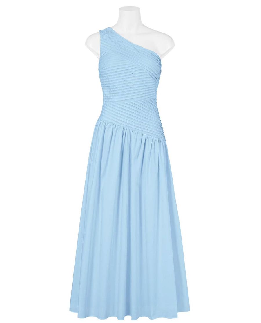 blue formal dress