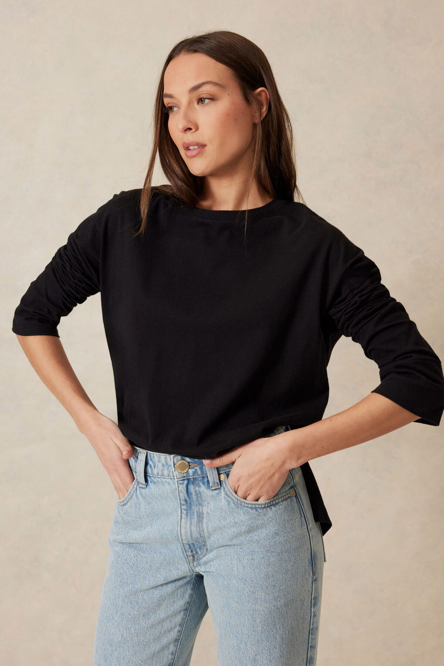 SLOUCHY LONG SLEEVE TEE