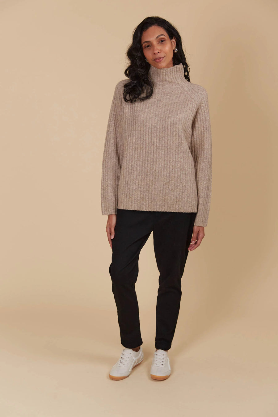 Miru Knit Jumper - Taupe