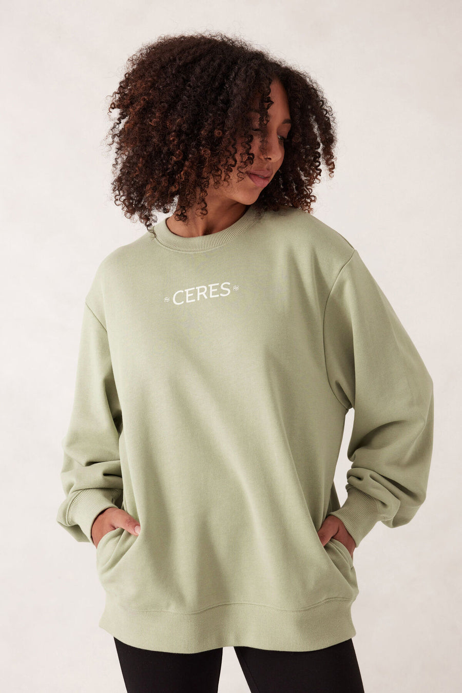 Isla oversized slouchy crew