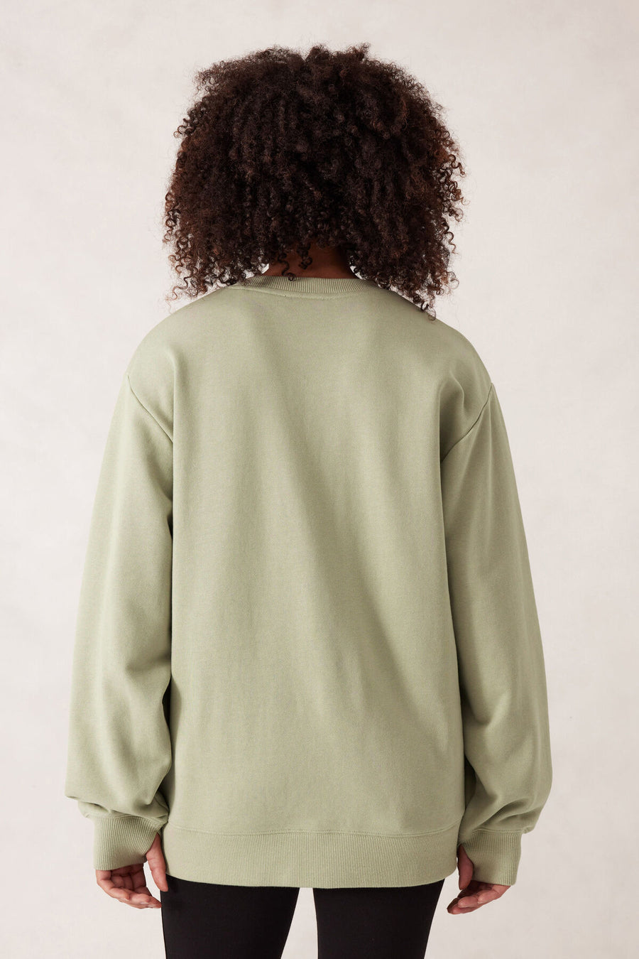 Isla Oversized Crew - Matcha