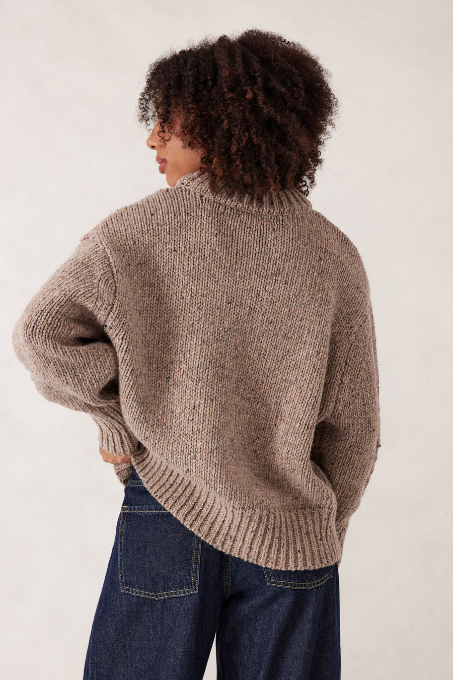 Lofty Knit Crew - Taupe