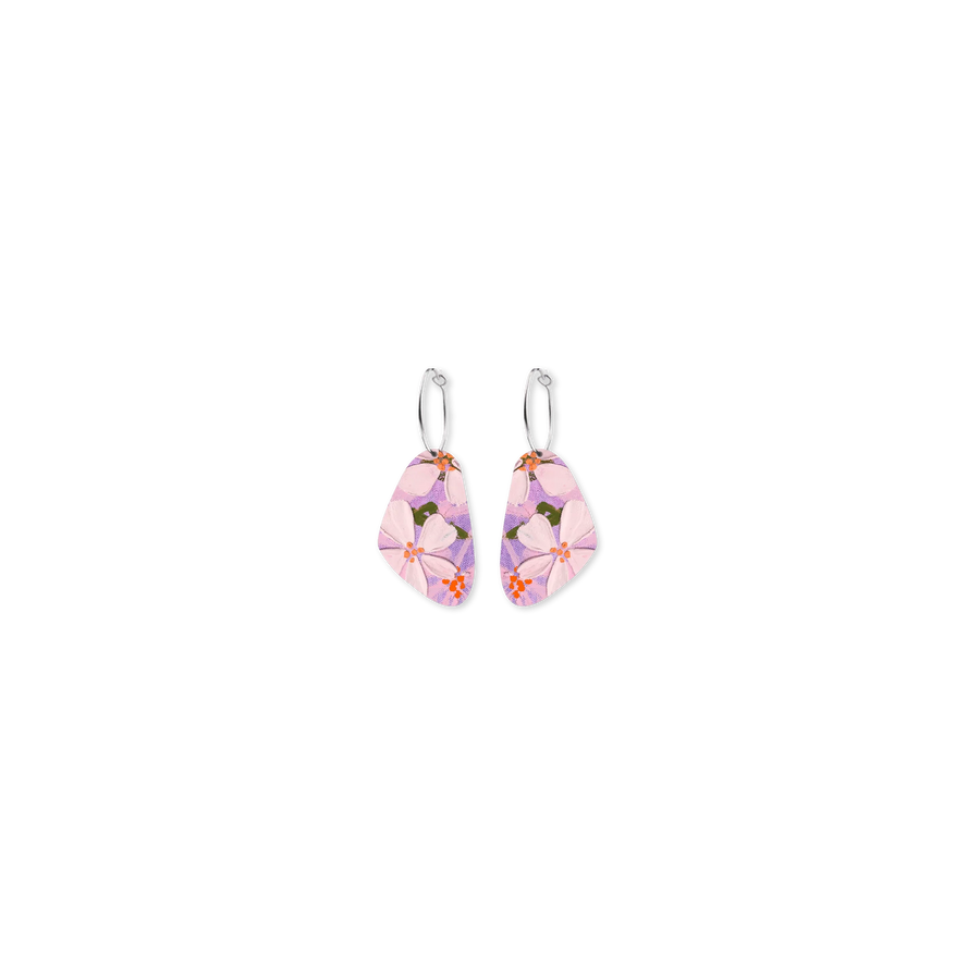 Florals Pippi hoop earrings