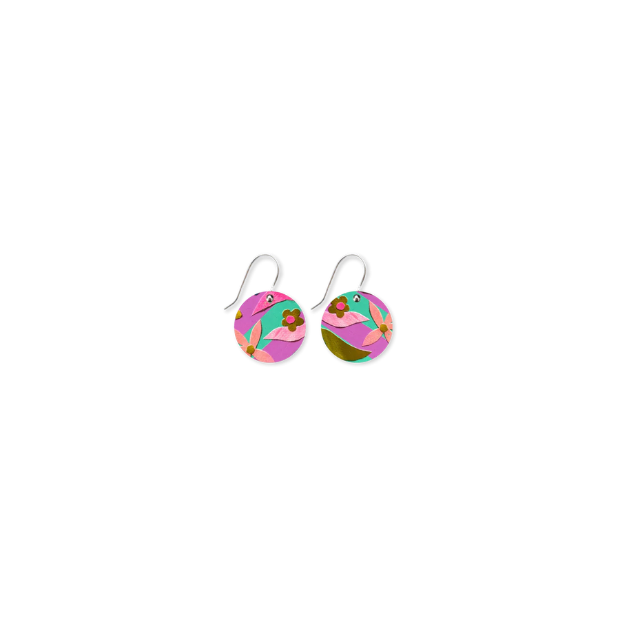 Laura Blythman circle drop earrings