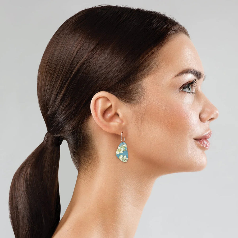 Van Gogh blossoms pippi hoop earrings